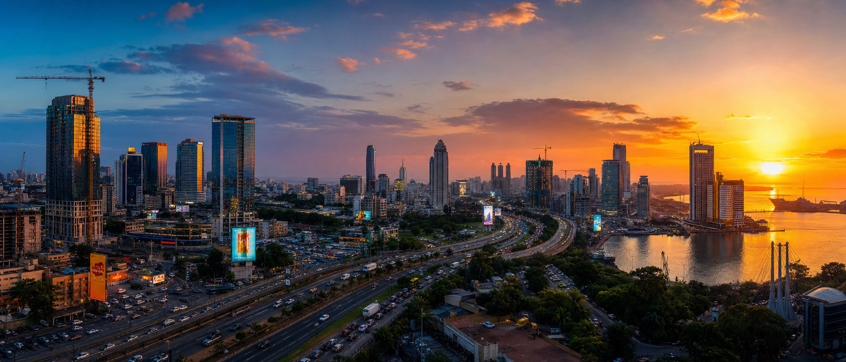 Modern African cityscape